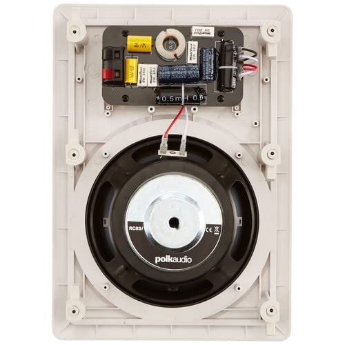 Polk Audio Rc85I 8 2-Way Premium In-Wall Speakers (2 Pairs - 4 Speakers),White