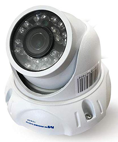 Microseven Open Source Wdr 1080P/30Fps Hd 1/2.5'' Cmos Wide View Angle 150 Compatible Alexa, Sd Slot Poe Outdoor Dome Ip Camera 