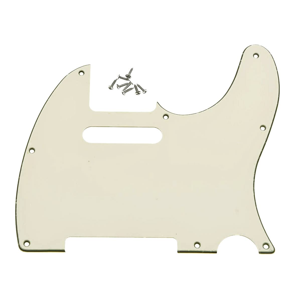 Dopro 8 Hole Tele Guitar Pickguard Scratch Plate fits USA/Mexican FD Telecaster Aged White