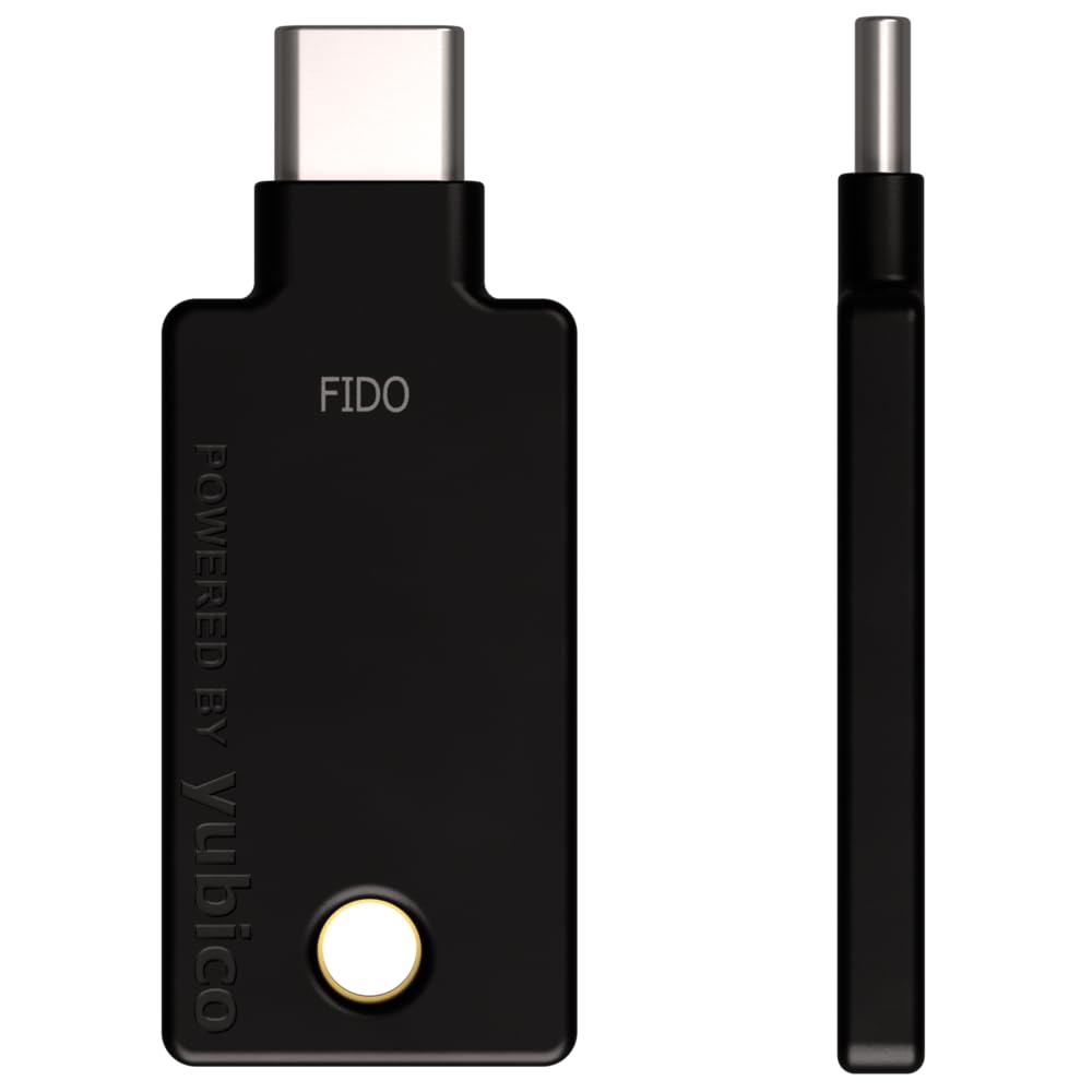 Yubico   Security Key C Nfc   Black  Two Factor Authentication (2Fa) Security Key, Connect Via Usb C Or Nfc, Fido U2F/Fido2 Cert
