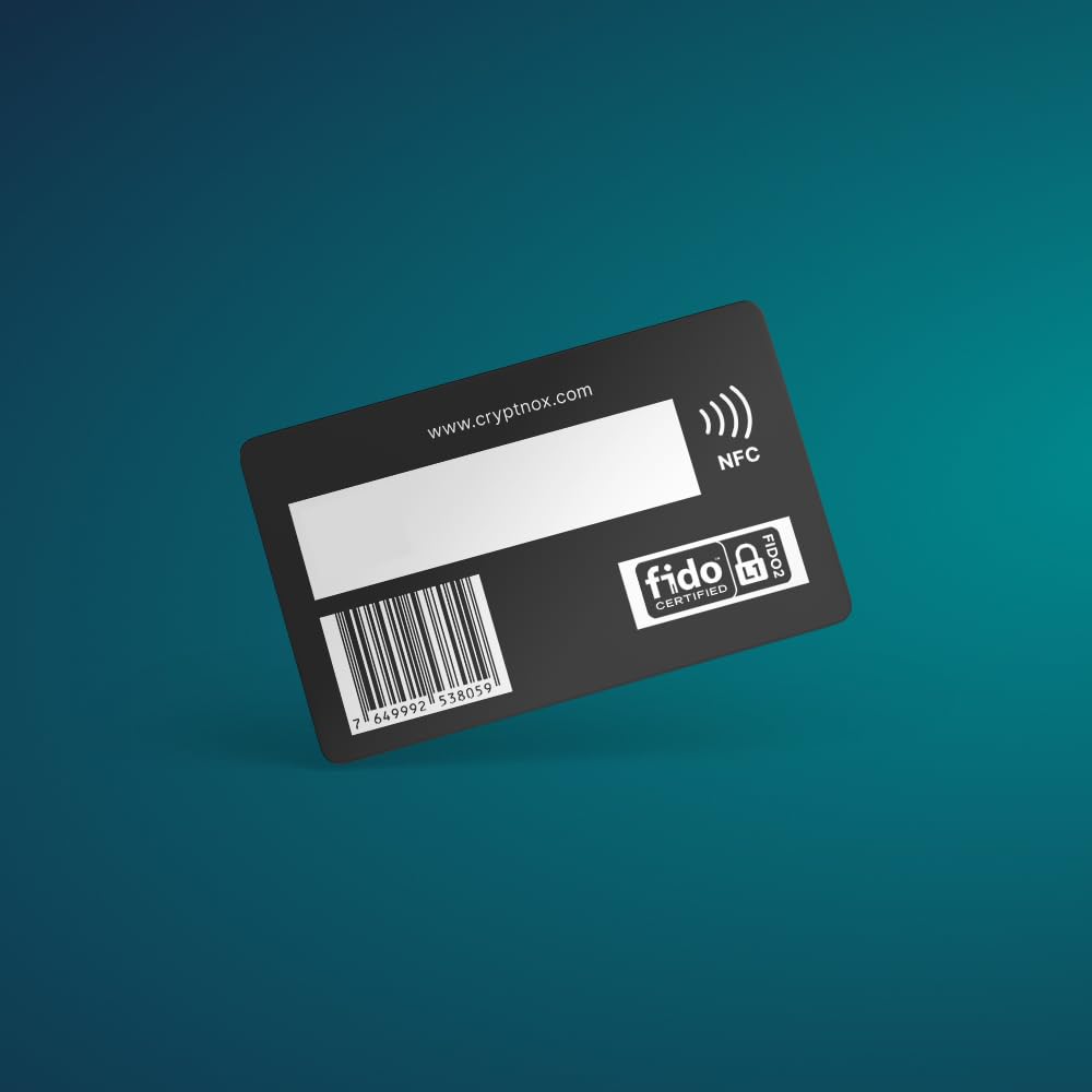 Cryptnox Fido Card   Fido2 Certified Apple Id/Ios Security Key With Nfc   Passwordless 2Fa In Convenient Card Format   Mifare De