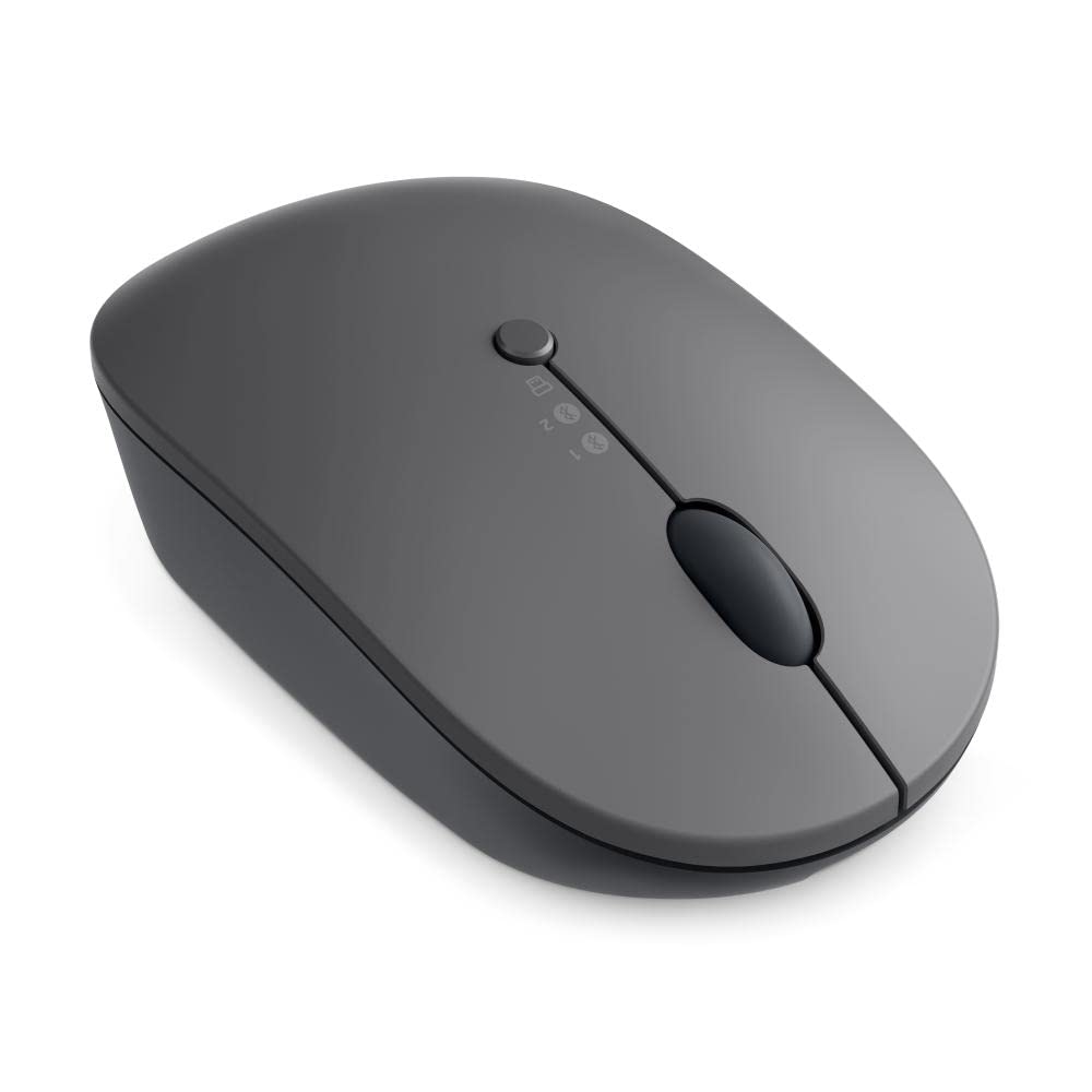 Lenovo Go Multi-Device Wireless Mouse, 2.4Ghz Nano Usb-C Receiver, Bluetooth, Adjustable Dpi, Usb-C Rechargeable Battery, Qi Wir