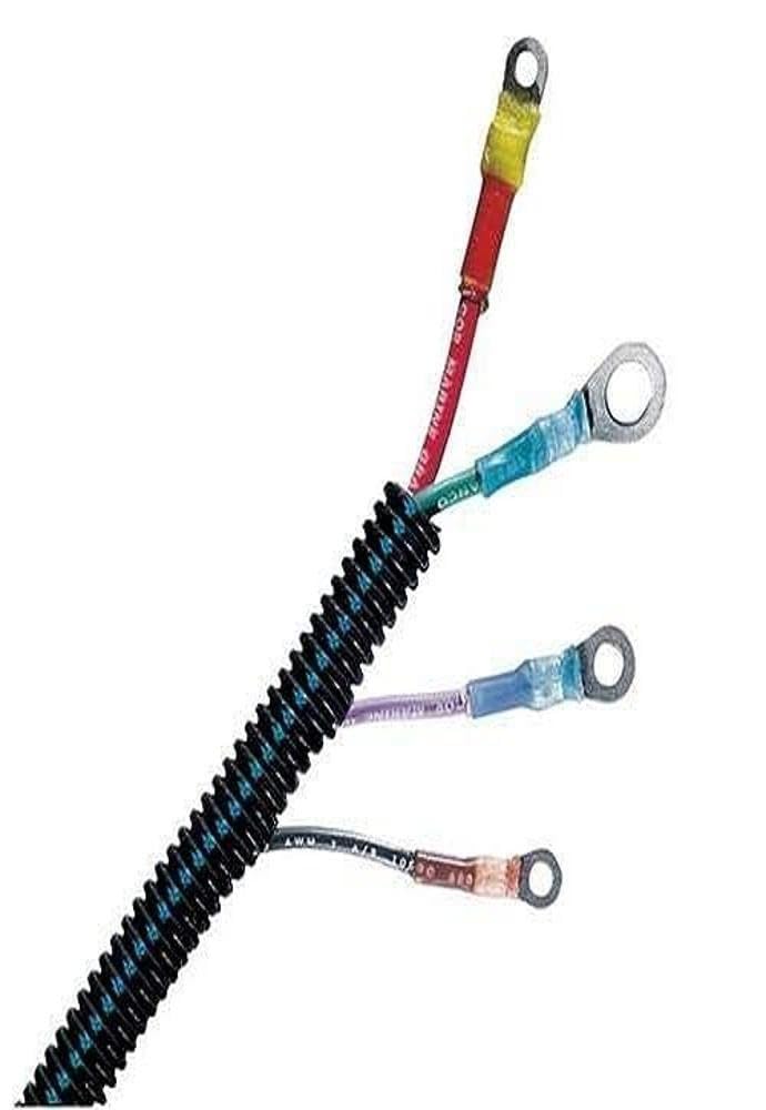 Ancor 453386 Marine Grade Electrical Self-Extinguishing Split Loom (3/8-Inch Diameter, Black, 100-Feet),WBHDWB000NUX5CC