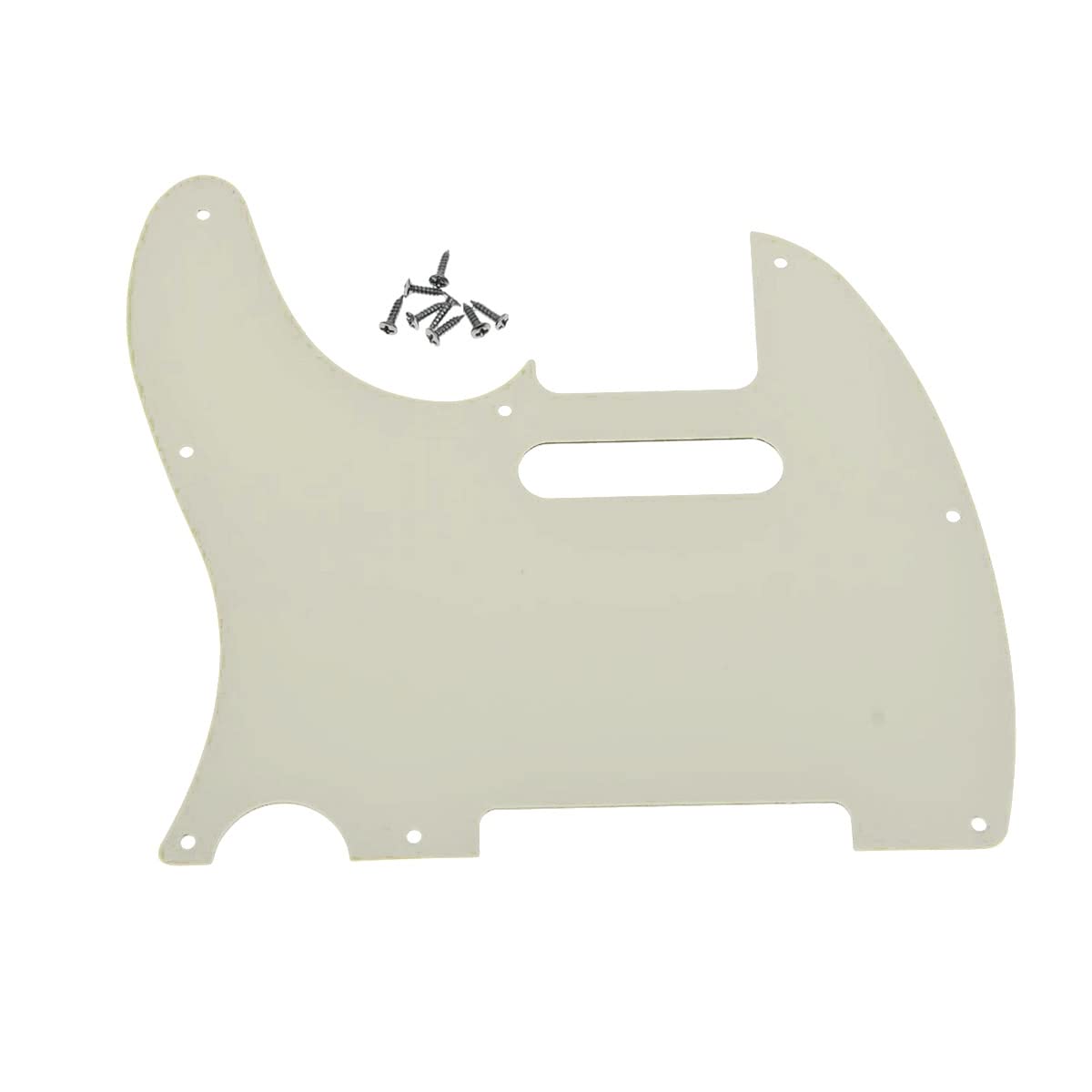 Dopro 8 Hole Tele Guitar Pickguard Scratch Plate Fits Usa/Mexican Fd Telecaster Aged White