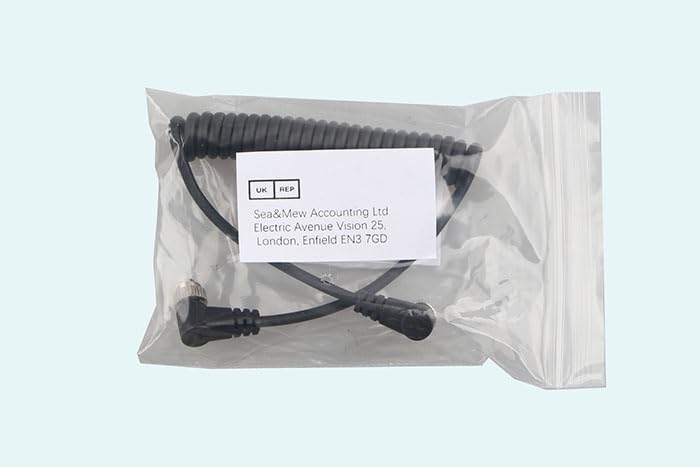 Futheda Male To Male Flash Pc Sync Extension Cable Coiled Cord 12 Inch Coiled Cord With Screw Lock Compatible With Dslr Cameras