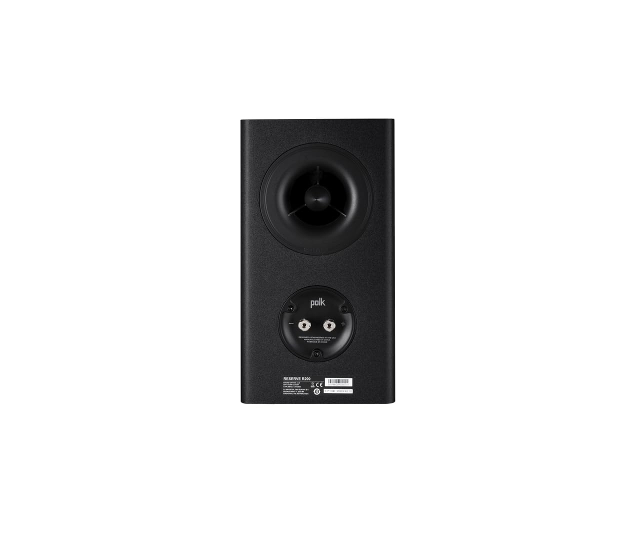 Polk Audio Reserve R200 Large Bookshelf Speaker For Dynamic, Detailed Home Theater Audio, 1'' Pinnacle Ring Tweeter & 6.5'' Turb
