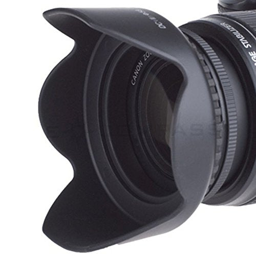 52Mm Tulip Flower Lens Hood For Nikon Z5 24 50Mm, D3100, D3200, D3300, D5100, D5200, D5300, D5500 With 18 55Mm Vr Ii Lens, Canon