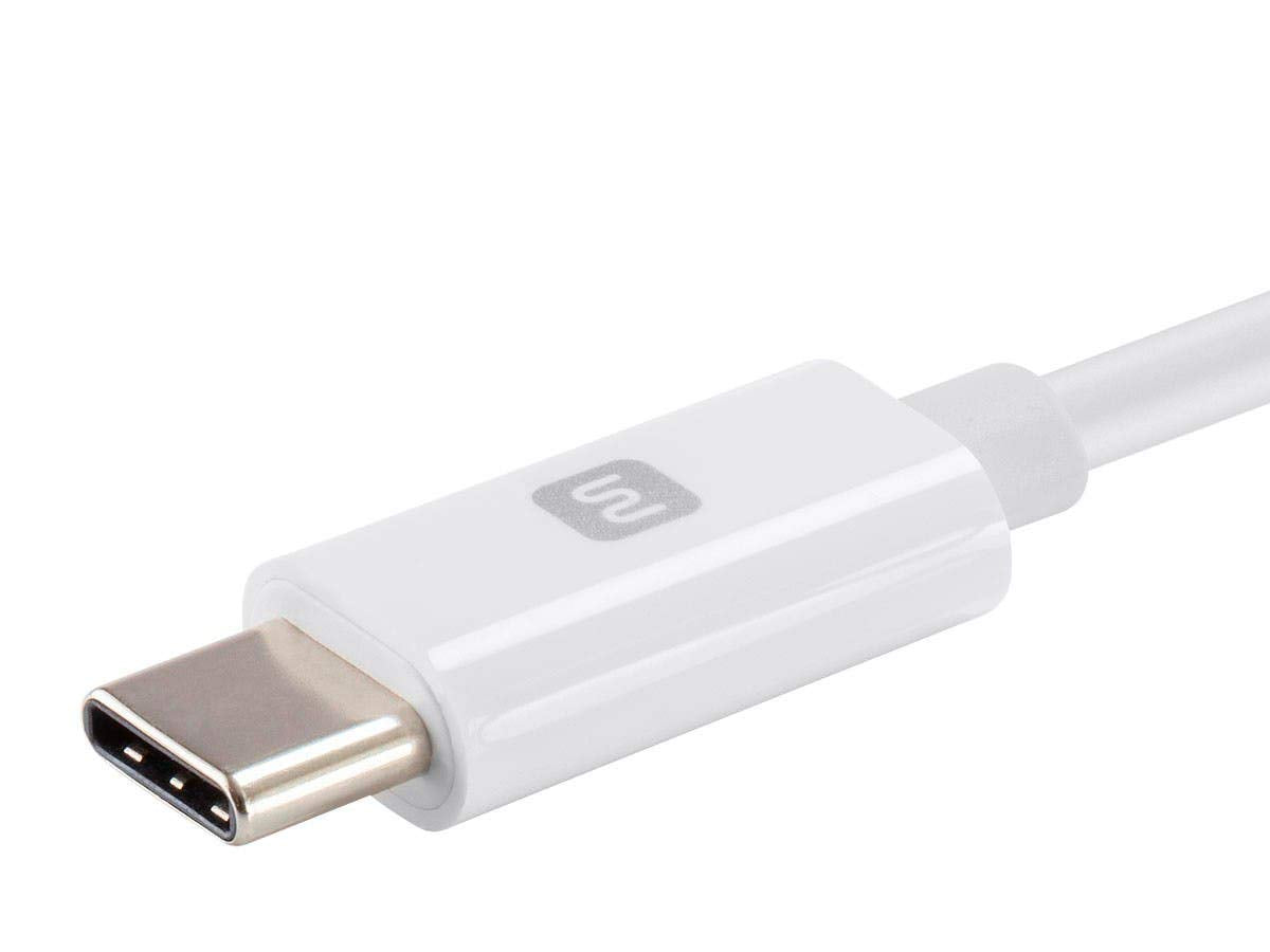 Monoprice Apple MFi Certified Lightning to USB-C Sync Cable 138383 White 3 Feet