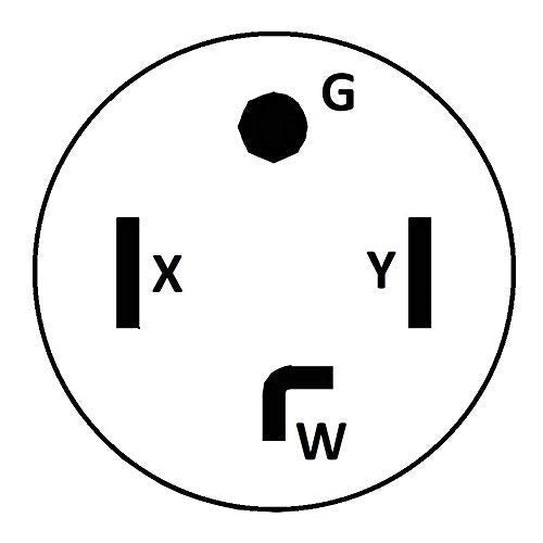 Parkworld 886610 Dryer Splitter, Nema 14 30 Male Plug To 14 30 & 10 30 Female Receptacle, Dryer 4 Prong 30 Amp Y Adapter Cord