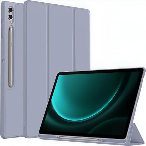 Proelite Cover For Galaxy Tab S9 Fe Plus/S9 Plus/S10+ 12.4 Inch Cover, Soft Flexible Flip Case Cover With S Pen Holder For Samsu