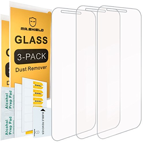 Mr.Shield [3 Pack] Designed For Lg Stylo 3 Plus [Tempered Glass] Screen Protector With Lifetime Replacement