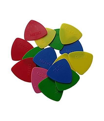 Flare 20 Pcs Guitar Picks, Multicolor Standard Flat Guitar Pick 0.58Mm Medium Thickness Guitar