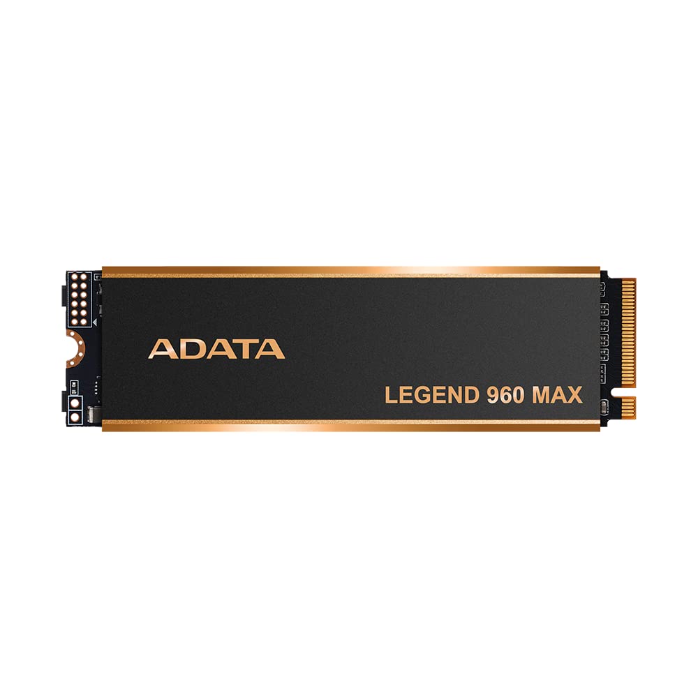 ADATA 2TB SSD Legend 960 Max with Heatsink 2TB PCIe Gen4x4 NVMe M.2 Internal Gaming SSD Up to 7,400 MB/s PS5 Compatible (ALEG-96