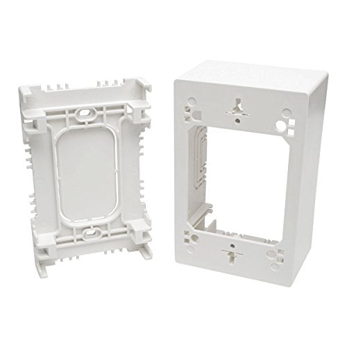 Tripp Lite Single Gang Surface Mount Junction Box, Wallplate, White (N080 Smb1 Wh)