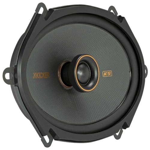 Kicker 51Ksc6804 Coaxial Speaker System, 2 Way Design, One (1) Pair, 6'' X 8'' (160Mm X 200Mm) Polypropylene Woofer/Midrange, 1'
