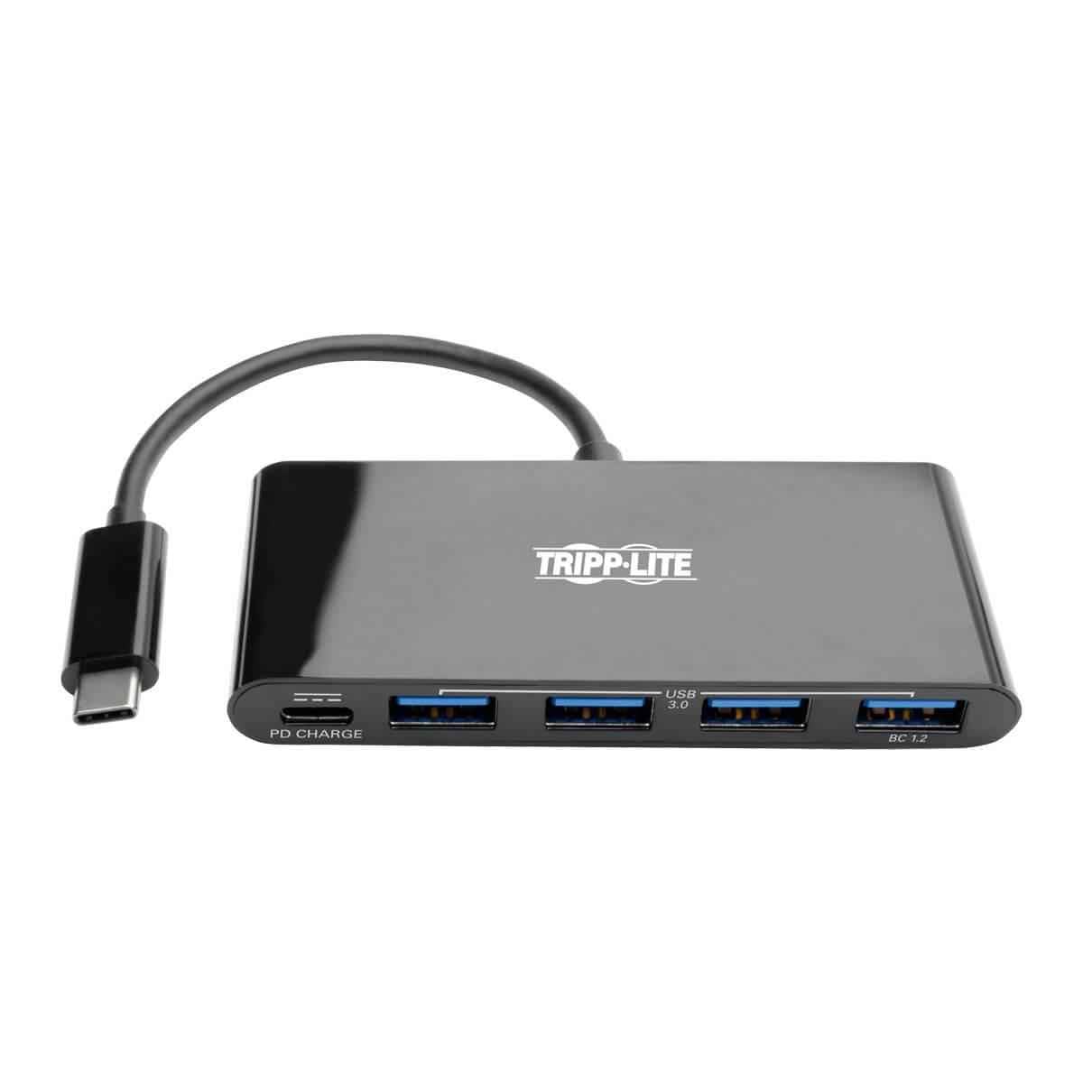 Tripp Lite Usb C Hub Adapter Converter Portable W 4X Usb-A & Usb Type C Pd Charging Thunderbolt 3 Usb-C Black (U460-004-4Ab-C)