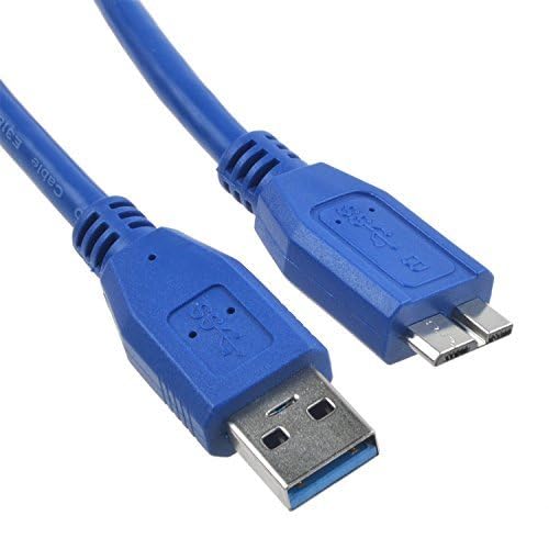 Pwron Usb 3.0 Cable For Western Digital Wd Essential 500Gb 750Gb 7550Gb 1000Gb 1Tb 2Tb 3Tb 4Tb External Hard Disk Drive Hardrive