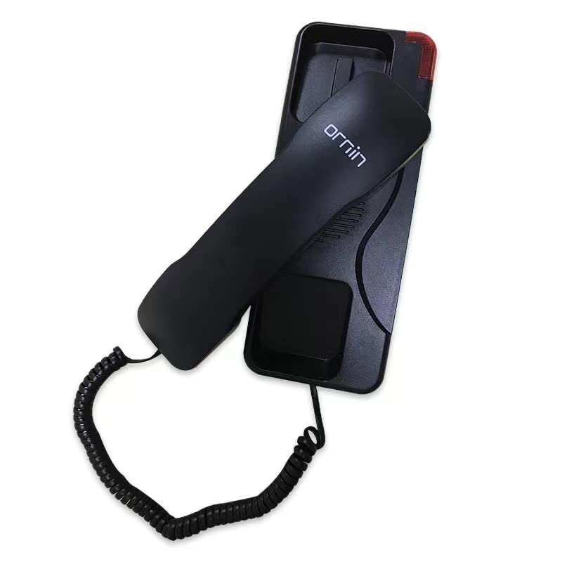 Ornin T108 Trimline Corded Telephone, Sos Key, Wall Mountable, Hotel And Home Use Phone(Black)