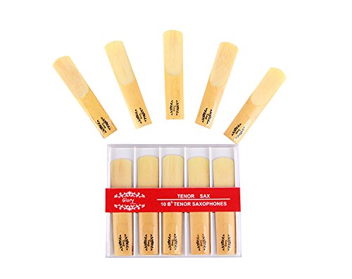 Glory Tenor Saxophone Sax Reeds Size 2.5, Strength 2 1/2, Box of 10