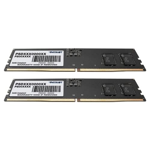 Patriot Signature Ddr5 Ram 16Gb (2X8Gb) 5600Mhz Cl46 Udimm Desktop Memory Kit   Psd532G5600K