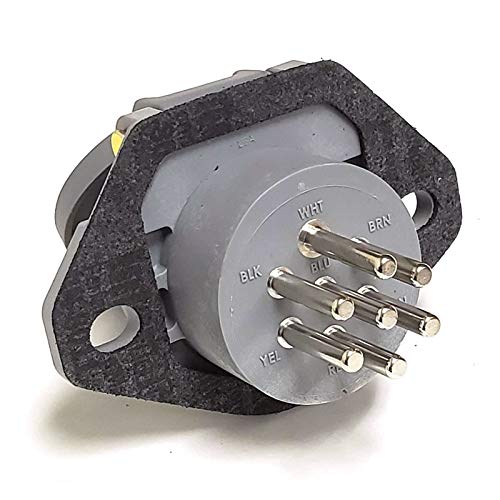 UrMarketOutlet Tramec Sloan Nylon 7-Way Receptacle Socket Replacement, Model 38501, Grey