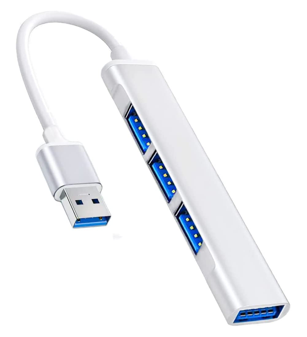 4 Port Usb Hub 3.0, Hrioekax Usb Expander Usb Multiport Adapter, Multi Usb Port For Laptop, Xbox, Flash Drive, Hdd, Console, Printer, Camera,Keyborad, Mouse