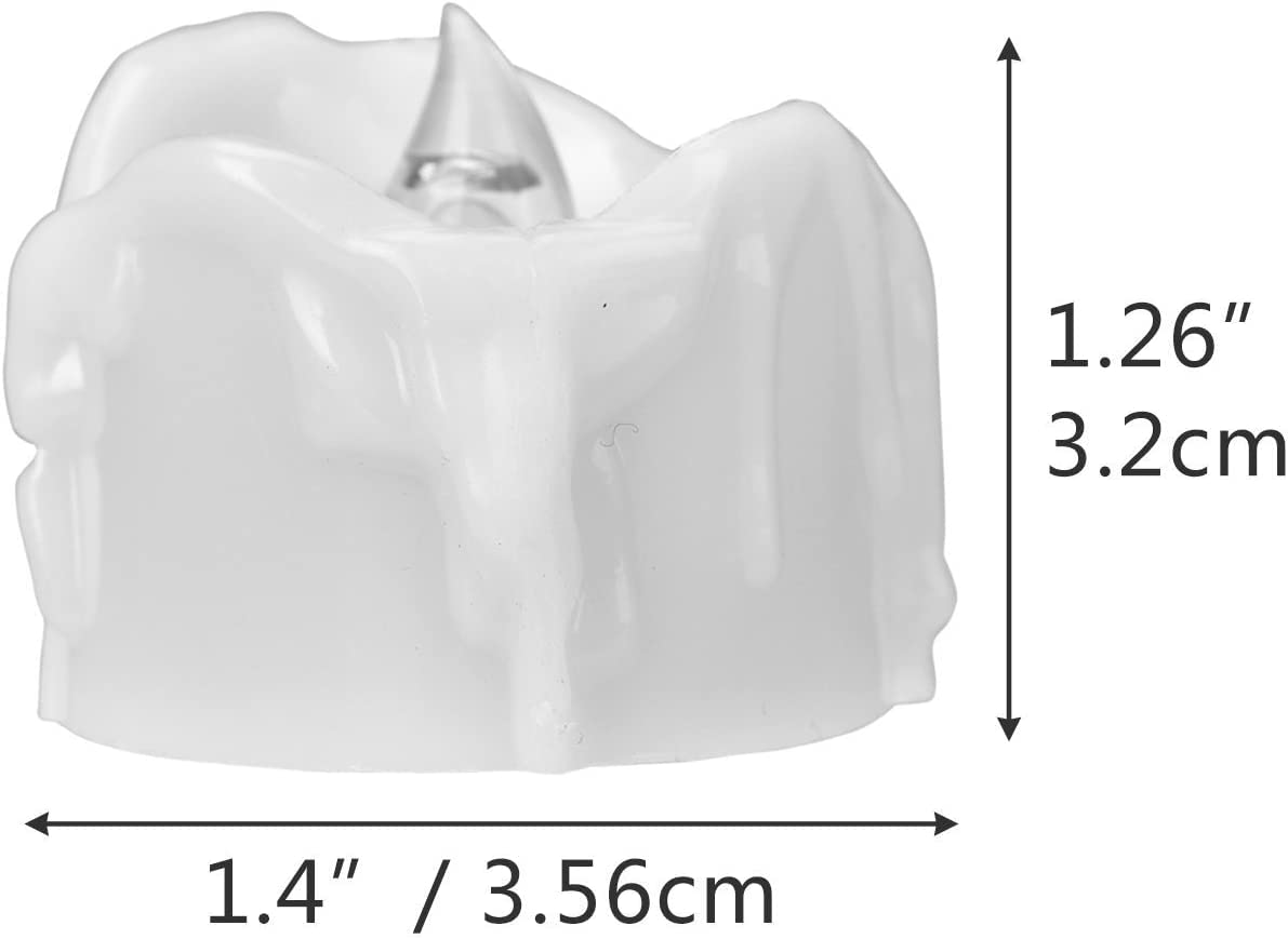 Elander Led Tea Lights Flameless Candle With Timer, 6 Hours On And 18 Hours Off, 1.4 X 1.3 Inch, Warm White, [12 Pack] (New Warm