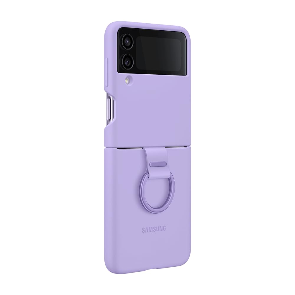 Samsung Galaxy Z Flip4 Official Silicone Cover With Ring Bora Purple