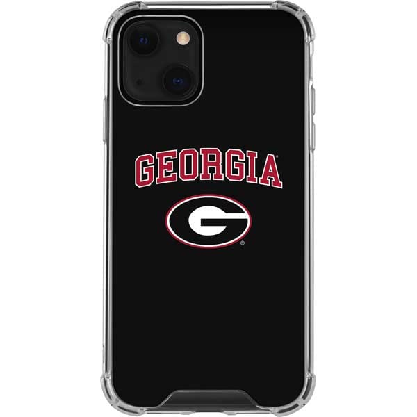 Skinit Clear Phone Case Compatible With Iphone 14   Officially Licensed University Of Georgia Design