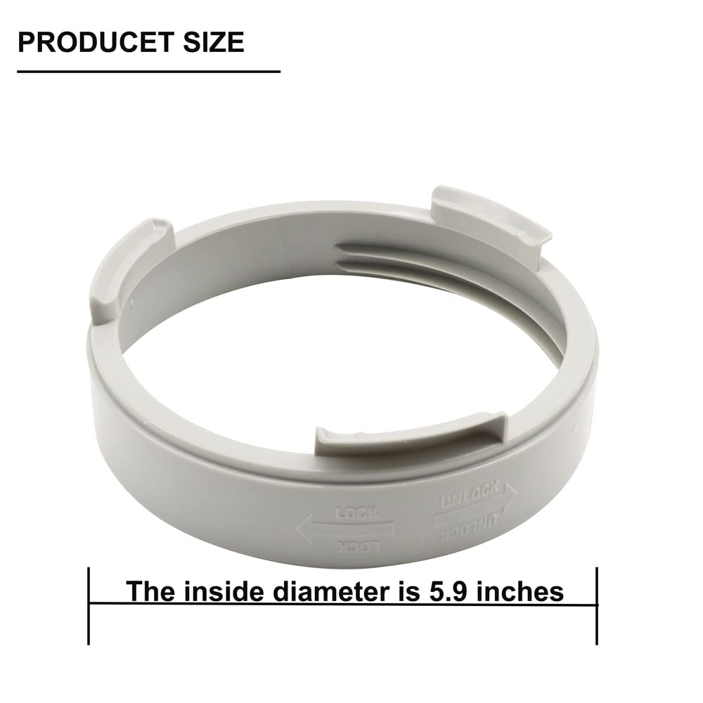 NWESTUN 5.9 Portable Air Conditioner Exhaust Hose Coupler, Round Window Adapter for A/C Connection