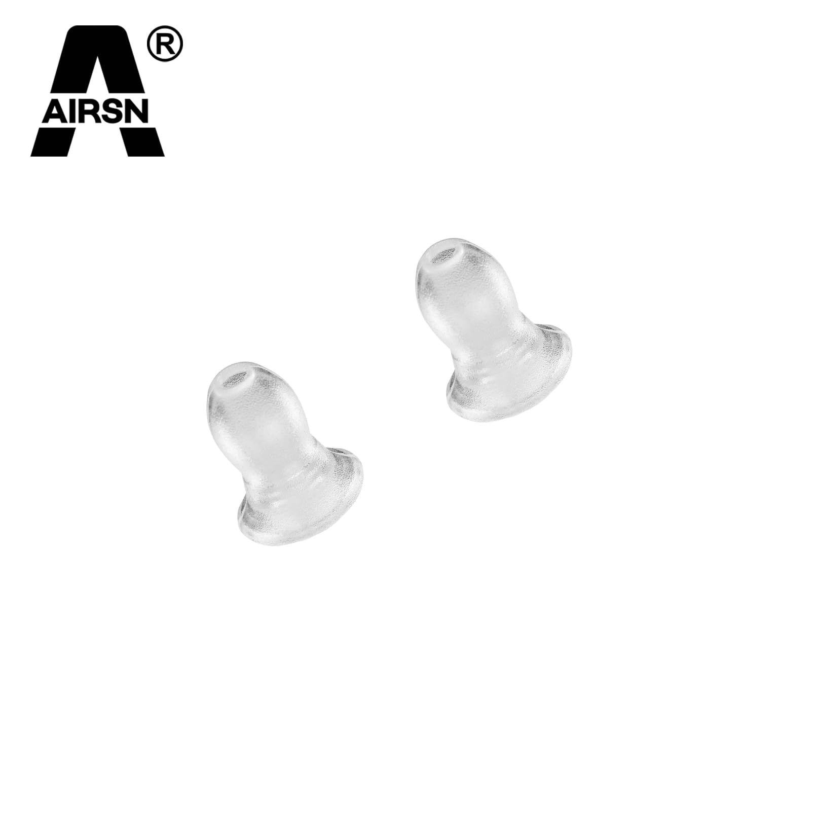 Airsn Replacement Mushroom Earbud For Motorola Kenwood Two Way Radio Coil Tube Audio Kits/Transparent Acoustic Tube Earpieces (Nipple Tips)