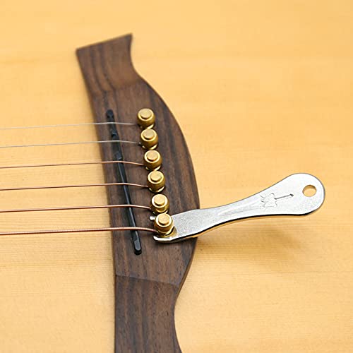 Zittop Acoustic Guitar Bridge Pins Puller Peg Remover - Strings Change - Multifunction Guitar Peg Puller Bridge Pin Remover Extr