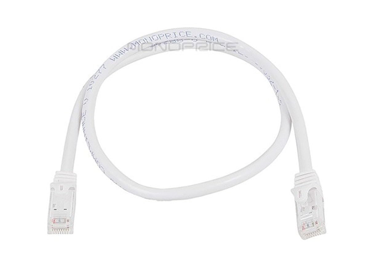 Monoprice   109836 Flexboot Cat6 Ethernet Patch Cable   Network Internet Cord   Rj45, Stranded, 550Mhz, Utp, Pure Bare Copper Wi