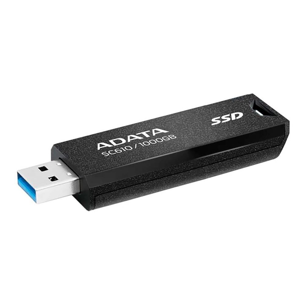 ADATA SC610 External SSD 1TB USB 3.2 Gen2 Black, (SC610-1000G-CBK/RD)