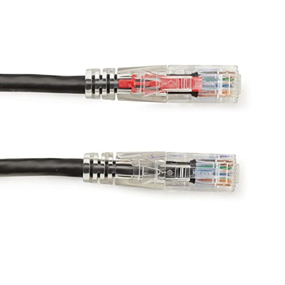 Black Box Network Services Gigatrue 3 Cat6 550 Mhz Lockable Patch Cable (Utp)   Black, 7 Ft. (2.1 M) C6Pc70 Bk 07
