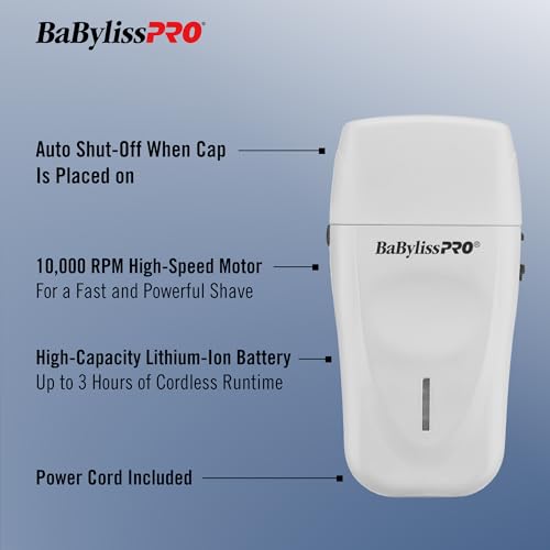 Babylisspro Limited Edition Lithiumfx+ Cord/Cordless Lithium Ergonomic Double Foil Shaver (Mist Collection)