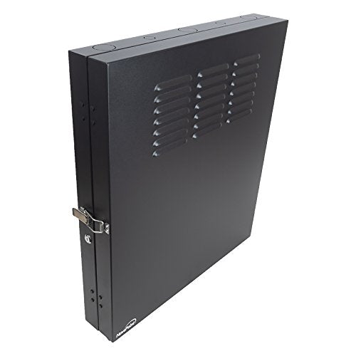 NavePoint 2U Vertical Server Rack Enclosure, Low Profile, 20 Deep, Max Weight Capacity 150 lbs - 2U Network Cabinet Vertical Wal