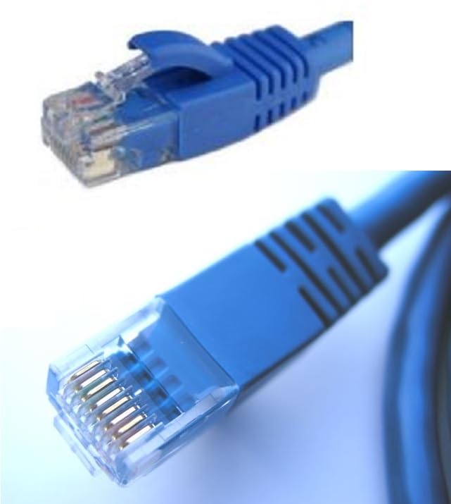 Ubigear 200Ft Blue Rj45 Cat6 Ethernet Lan Network Internet Computer Solid Wire 23 Awg Utp Cable