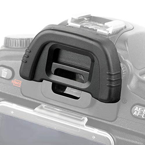 D90 D7000 Eyepiece Eyecup Eye Cup Dk 21 For Nikon D750 D610 D600 D300 D200 D80 D70 D50 Camera Viewfinder, Ulbter Eyepiece Cover & Hot Shoe Cover  (2+2 Pack)
