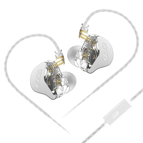 Concept Kart Cca Cra Wired Iem Earphone With Mic, 3.8 Composite Polymer Diaphragm Driver Zinc Alloy Housing In Ear Monitor Earbu