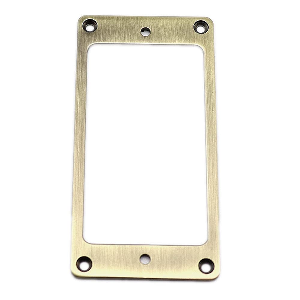2Pcs Flat Metal Humbucker Pickup Mounting Ring Bridge And Neck Pickups Cover Frame Replacement For Lp Sg Guitar Electric Guitar