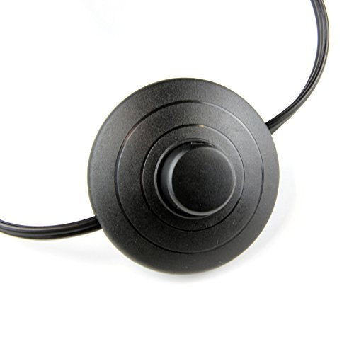 8 Feet Indoor 3 Outlet Extension Cord With Foot Switch   With Safety Water Proof Cover (2 Packs)