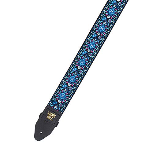 Ernie Ball Classic Jacquard Guitar Strap/Bass Strap - Indigo Orchid