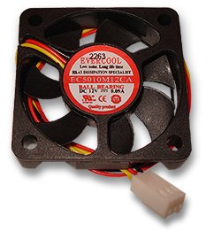 Evercool Ec5010M12Ca 50Mm X 50Mm X 10Mm 3 Pin Tachometer Ball Bearing Cpu Fan