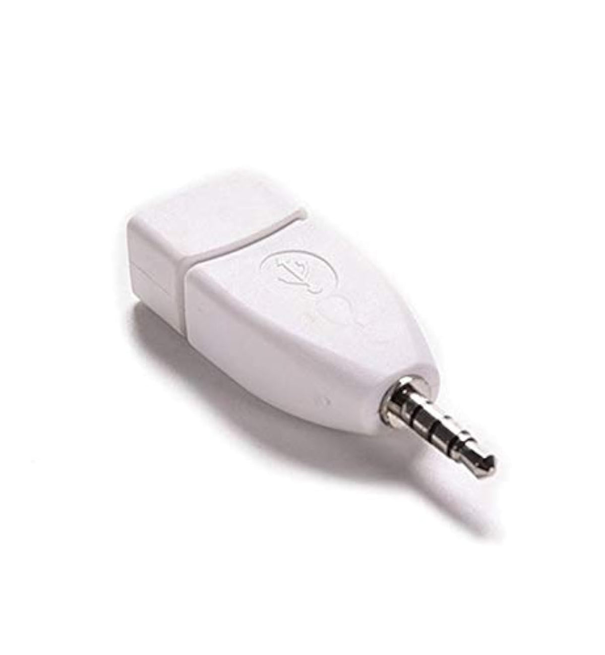 Blacell USB Female to 3.5mm Jack Male Audio Converter Adapter (White)