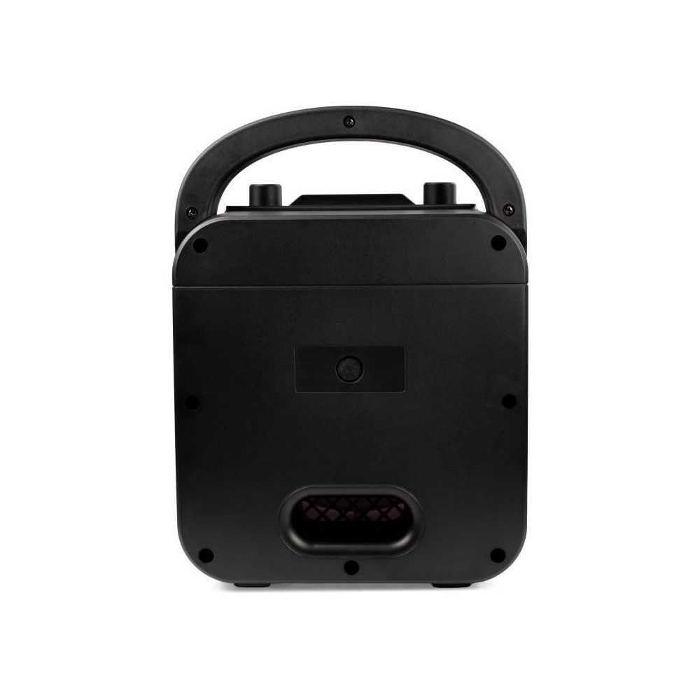 Rockjam 10 Watt Rechargeable Bluetooth Karaoke Machine With Two Mics, Black