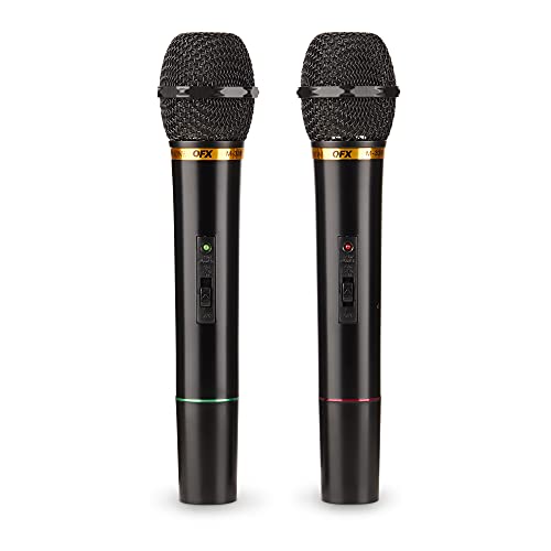 Qfx M 336 Wireless Dynamic Professional Microphone   Twin Pack