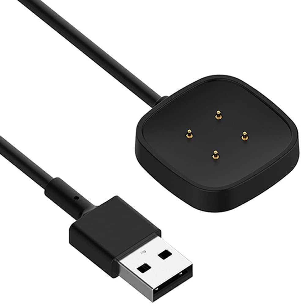Emilydeals Charger For Fitbit Sense/Sense 2/Versa 3/Versa 4, Replacement Usb Charging Cable Cord For Fitbit Smart Watch [3.3Ft/1