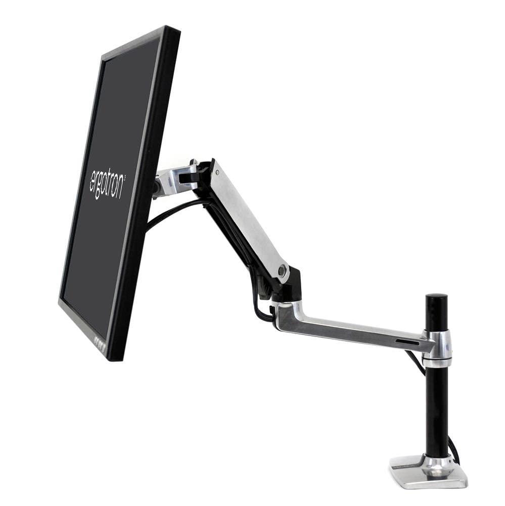 Ergotron   Lx Premium Monitor Arm, Single Monitor Desk Mount   Fits Flat Curved Ultrawide Computer Monitors Up To 34 Inches, 7 T