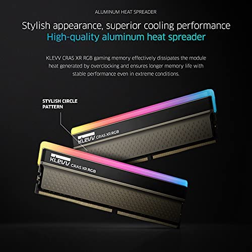 Klevv Cras Xr Rgb Ddr4 16Gb (2X8Gb) 3600Mhz Cl18 1.35V Gaming Desktop Ram Memory Sk Hynix Chip Xmp 2.0 Ready (Kd48Gu880 36A180Z)